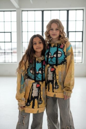 Bluza Kici Miau bawełna pętelkowa Kitty dla dziewczynki