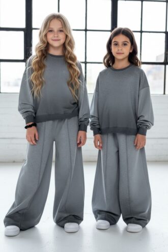 Komplet dla dziewczynki Silver Dots bluza i spodnie